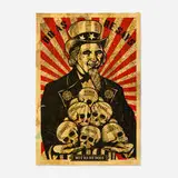 Shepard Fairey, Uncle Scam, 2006, screenprint in colors and mixed media collage on paper, HPM
