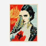 Shepard Fairey, Wrong Path, 2017, screenprint in colors