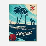 Shepard Fairey, Lifeguard Not On Duty, 2014, screenprint in colors