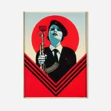 Shepard Fairey, Peace Guard 2, 2016, screenprint in colors