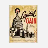 Shepard Fairey, Capital Gain, 2015, screenprint in colors