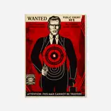Shepard Fairey, Wall Street Public Enemy, 2017, screenprint in colors