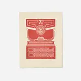 Chinese Banner by Shepard Fairey, 2014, letterpress in colors, sold Jan 2026