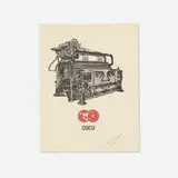 OBEY Loom by Shepard Fairey, 2015, letterpress in colors, sold Jan 2026