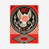 Shepard Fairey, Peace and Freedom Dove, 2014, screenprint in colors