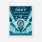 Shepard Fairey, Propaganda Services Eye, 2016, screenprint in colors