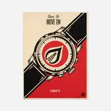 Shepard Fairey, Time to Move On, 2015, screenprint in colors