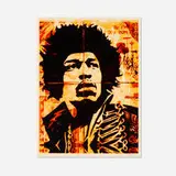 Shepard Fairey, Jimi Hendrix, 2004, screenprint in colors