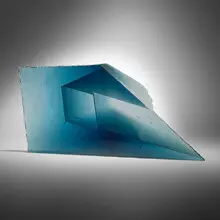Stanislav Libenský and Jaroslava Brychtová, Rectangular Cube Space, 1994, cast and polished glass