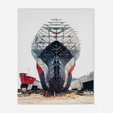 Edward Burtynsky, Shipyard #11, Qili Port, Zhejiang Province, China, 2005, C-print