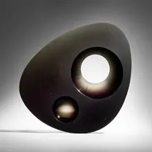 Aleš Vašíček, Black Disk, 2005, cast, cut and polished glass