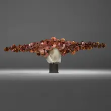 Manolo Valdés, Orchids III, 2017, alabaster, patinated aluminum