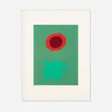 Adolph Gottlieb, Chrome Green, 1972, screenprint in colors