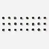Kaiser Suidan, Collection of twenty-four cubes, 2004-20, glazed stoneware