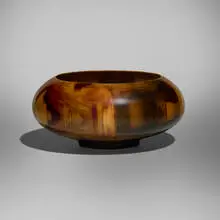 Philip Moulthrop, Figured Tulipwood Bowl, 1992, figured tulipwood