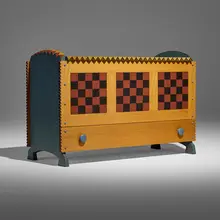 Tom Loeser, Chest Over Drawer #2, 1991, painted wood, oak