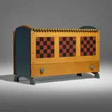 Tom Loeser, Chest Over Drawer #2, 1991, painted wood, oak