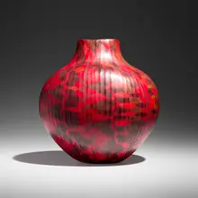 Massimo Micheluzzi, Vase, 2005, hand-blown and carved glass