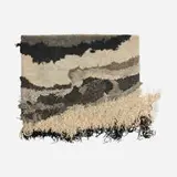 Robert L. Kidd, Untitled, 1971, hand-knotted wool, linen, cotton, cellophane, acrylic, and rayon