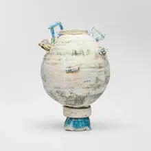 Ani Kasten, Vessel, c. 2010, glazed stoneware and porcelain