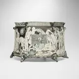Edward Eberle, Go to the Light, 1993, porcelain, terra sigillata and sgraffito decoration