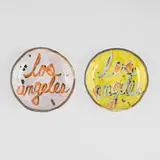 Jennifer King, Los Angeles bowls, set of two, c. 2020, glazed stoneware