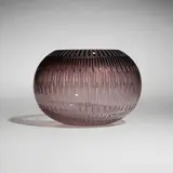 K. William LeQuier, Basket Weave vessel, 1981, acid-etched glass