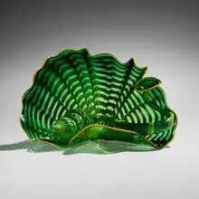Dale Chihuly, Celtic Emerald Persian Pair, 2007, hand-blown glass