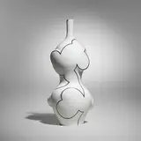 Sam Chung, Clouds bottle, c. 2020, glazed porcelain