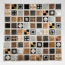 John Garrett, Velarde (wall hanging), 2001, copper, brass, aluminum, steel, cotton thread and ribbon, collaged paper, found objects, painted hardware cloth