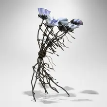Flo Perkins, Western Bouquet, 1992, hand-blown glass, patinated metal