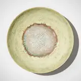 Beatrice Wood, Charger, c. 1960, glazed earthenware with pooled crackle glass