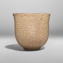 Toshiko Takaezu, Large vessel, c. 1975, glazed and salt-fired stoneware