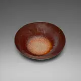 Gertrud and Otto Natzler, Tray, 1945, earthenware with Brown Yellow Grey Reduction Fired glaze