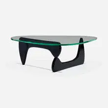 Isamu Noguchi, Coffee table, model IN-50, 1944, maple, glass