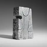 Michel Anasse, Volume éclaté sculpture, c. 1970, cast aluminum