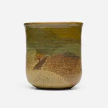 Vase by Toshiko Takaezu, c. 1980, glazed stoneware, sold May 2026