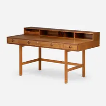 Desk by Peter Løvig Nielsen, 1968, oak, sold May 2026