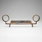 Jean Royere, Andiron, c. 1950, patinated iron