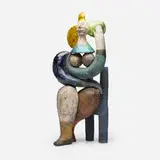 Jean-Paul Bonnet for Roger Capron Studio, Untitled (Figure), c. 1995, glazed stoneware