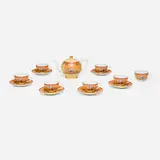 Hermès, Africa tea set, transfer-printed glazed porcelain
