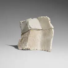 Pierre Culot, Untitled (sculpture), c. 1990, glazed stoneware with engobe decoration