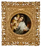 The Madonna and child by Italian School, oil on canvas, offered Jun 2018