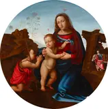 Giuliano Bugiardini, The Madonna with Christ child and St. John, oil on panel
