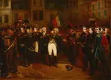 Carle Vernet, A farewell to Napoléon at the Château de Fontainebleau, 30th April 1814, oil on canvas