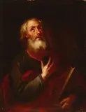 North Italian School, St. Matthew gazing towards the heavens