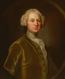 Thomas Hudson, A portrait of a gentleman in an olive coat, oil on canvas