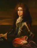 Willem Wissing, A portrait of a nobleman in armor, oil on canvas
