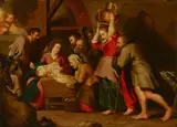 Jan van Balen, The Adoration of the Shepherds, oil on copper