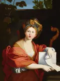 The Cumaean Sibyl by called Il Domenichino Domenico Zampieri, oil on canvas, sold Jun 2018